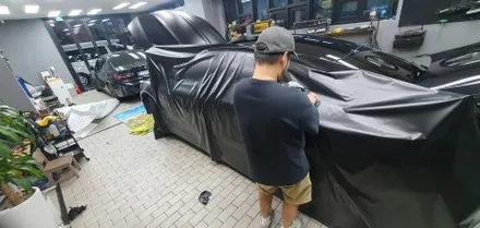BENZ E Coupe SATIN BLACK WRAP / 잠실, 삼전, 송파