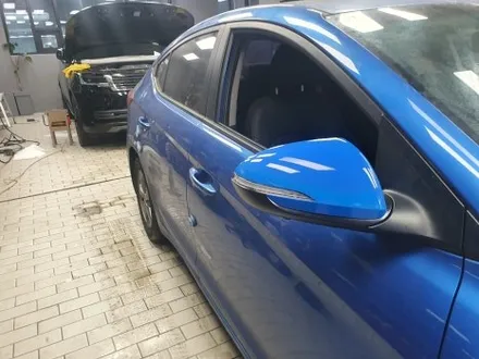 송파 HYUNDAI AVANTE - 6세대 아반떼AD 사이드미러 파손으로 교체후 랩핑! / 잠실, 삼전, 송파