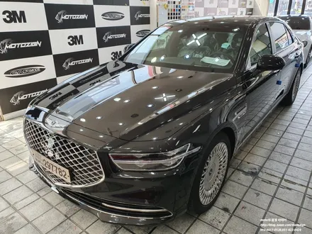 제네시스 G90 블랙에서 화이트 전체랩핑 - 일산PPF 랩핑 전문샾 모토자인 / 고양 일산서구