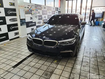 BMW G30 M550D 앞범퍼+헤드라이트+도어엣지+도어컵 PPF 필름-일산PPF랩핑 전문샾 모토자인 / 고양 일산서구