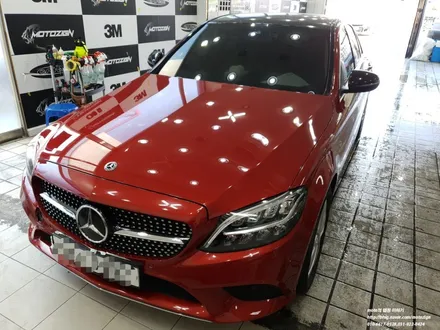 벤츠 C220D 화이트 전체랩핑 - 일산/파주/운정/고양/김포 PPF랩핑 전문샾 모토자인 / 고양 일산서구