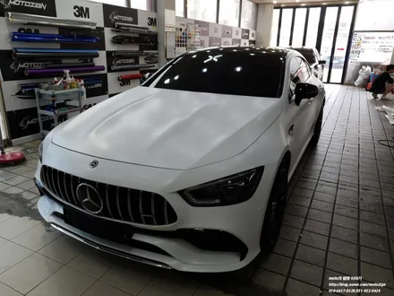 벤츠 gt43amg 사틴 화이트 전체랩핑 -일산/파주/운정/고양/김포 ppf랩핑 전문샾 모토자인 / 고양 일산서구