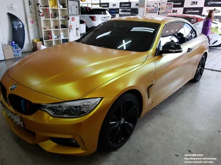 BMW 428I 에이너제틱 옐로우 전체랩핑 -일산/파주/운정/고양/김포 PPF랩핑 전문샾 모토자인 / 고양 일산서구