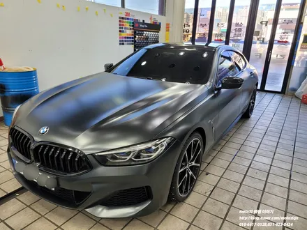 BMW 840i 앞범퍼 사고로 인하여 수리후 사고랩핑 / 고양, 일산, 김포, 파주