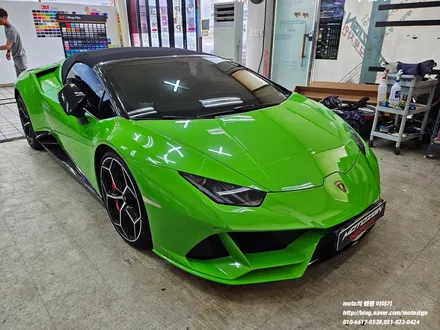 일산 람보르기니 퍼포만테 튜닝 차량에 AX FILM VIPER GREEN 랩핑 / 고양, 일산, 김포, 파주