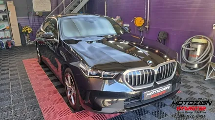 BMW 530i 앞범퍼 스크레치 사고후 도색 및 세차까지 마무리 / 고양 일산서구