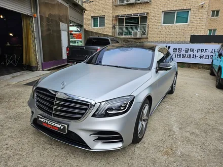 일산 덕이동 모토자인 본점 벤츠 S350 알루미늄 화이트로 랩핑했습니다 / 고양 일산서구