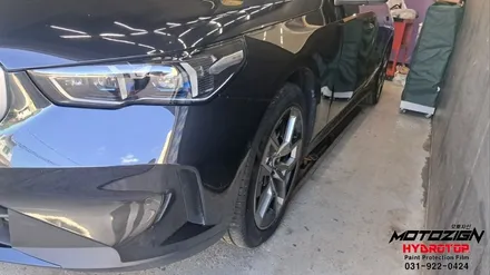 BMW 530i 앞범퍼 스크레치 사고후 도색 및 세차까지 마무리 / 고양 일산서구