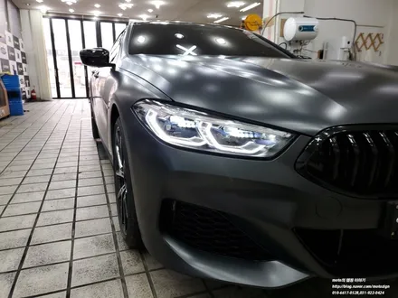 일산 BMW 840i 세틴 블랙 락그레이 메탈릭 전체랩핑 / 고양 일산서구