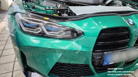 일산 BMW 사고수리후 유리막코팅과 PPF생활보호패키지 시공 / 고양, 일산, 김포, 파주
