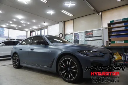일산랩핑 BMW i4 3M 썬클라우 색상변경 / 고양, 일산, 김포, 파주