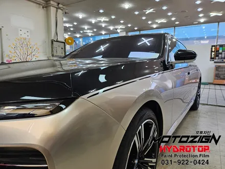 BMW i7 옥시드그레이 듀오톤랩핑과 실내PPF 시공완료 일산PPF 랩핑 전문샾 모토자인 / 고양 일산서구