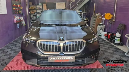 BMW 530i 앞범퍼 스크레치 사고후 도색 및 세차까지 마무리 / 고양 일산서구