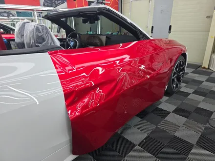 BMW 420i 컨버터블 소울레드 랩핑과 HYDROTOP[하이드로탑[PPF] 본네트 윈드쉴드 시공 / 고양 일산서구