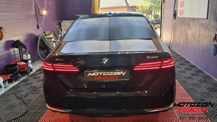 BMW 530i 앞범퍼 스크레치 사고후 도색 및 세차까지 마무리 / 고양 일산서구