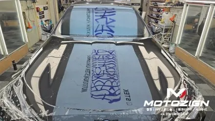 일산 BMW i7 PPF 시공｜본넷·전휀더 보호PPF와 하단 듀오톤 랩핑으로 완성한 고급스러운 변화 모토자인 / 고양 일산서구