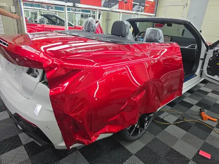 BMW 420i 컨버터블 소울레드 랩핑과 HYDROTOP[하이드로탑[PPF] 본네트 윈드쉴드 시공 / 고양 일산서구