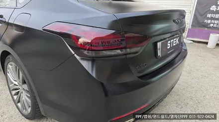 일산 랩핑 오토벨벳 사틴블랙으로 G80 랩핑했어요.. / 고양 일산서구