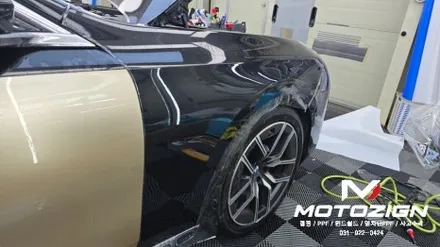 일산 BMW i7 PPF 시공｜본넷·전휀더 보호PPF와 하단 듀오톤 랩핑으로 완성한 고급스러운 변화 모토자인 / 고양 일산서구