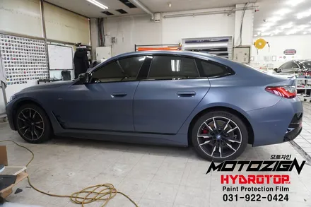 일산랩핑 BMW i4 3M 썬클라우 색상변경 / 고양, 일산, 김포, 파주