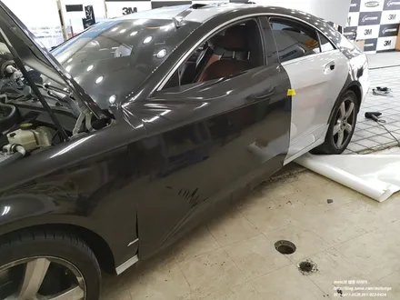 벤츠 CLS350 에이버리 블랙메탈릭 전체랩핑[ / 고양 일산서구