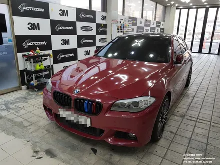 BMW 528i 3M 글로시 씬더스파크 레드 전체랩핑 #일산전체랩핑 #파주전체랩핑 #고양전체랩핑 #김포전체랩핑 #랩핑전문샾모토자인 / 고양 일산서구