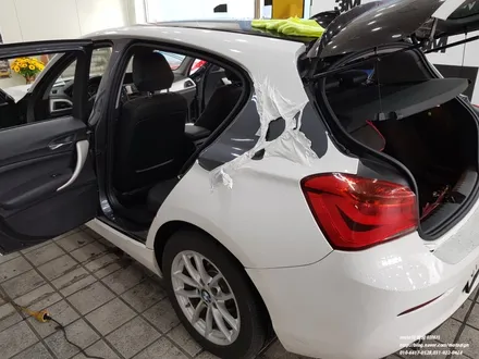 일산 BMW118D 전체랩핑 제거후.. 레드 전체랩핑으로 새옷 갈아입기 / 고양 일산서구