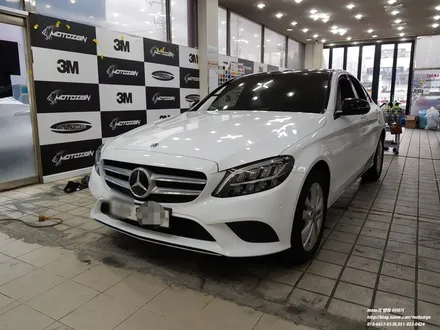 일산 벤츠 C220D 에이버리 데니슨의 화이트필름 전체랩핑 / 고양 일산서구