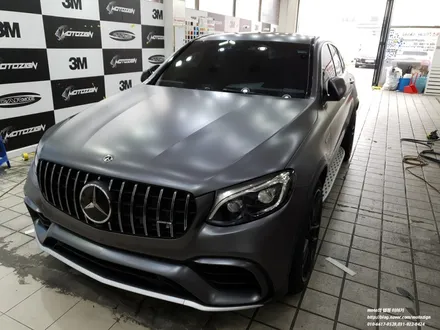 벤츠 GLC63AMG 사틴그레이 전체랩핑 - 일산/파주/운정/고양/김포 PPF랩핑 전문샾 모토자인 / 고양 일산서구
