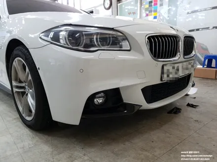 BMW F10 PPF블랙유광루프스킨+사이드미러랩핑+M퍼포먼스데칼+스포일러랩핑-일산/파주/운정/고양 PPF랩핑전문샾 모토자인 / 고양 일산서구