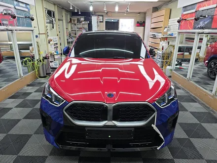BMW X2 레드 메탈릭 전체랩핑 / 고양 일산서구