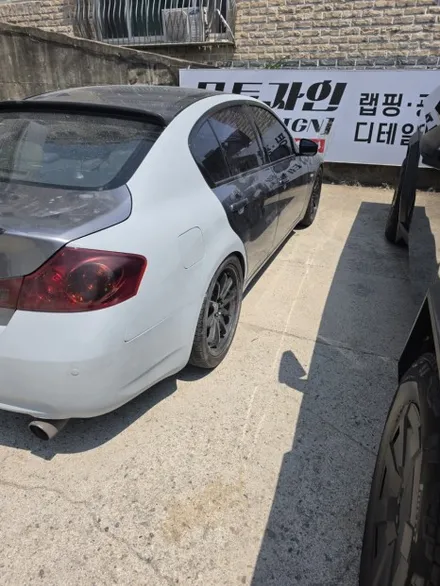 일산 랩핑 인피니티 오토벨벳 코발트 블루 랩핑으로 색상변경 ...모토자인 / 고양 일산서구