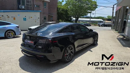 일산PPF 테슬라 모델S 도장면 완벽한 보호필름 시공 모토자인 PPF 프로모션 / 고양 일산서구