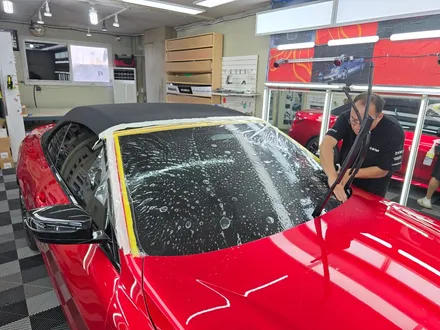 BMW 420i 컨버터블 소울레드 랩핑과 HYDROTOP[하이드로탑[PPF] 본네트 윈드쉴드 시공 / 고양 일산서구