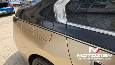 일산 BMW i7 PPF 시공｜본넷·전휀더 보호PPF와 하단 듀오톤 랩핑으로 완성한 고급스러운 변화 모토자인 / 고양 일산서구