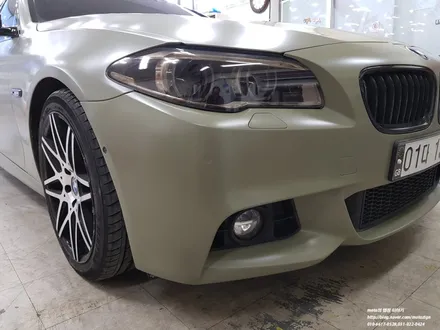 일산 BMW 535D 에이버리 세틴 카키 그린 전체랩핑 / 고양 일산서구