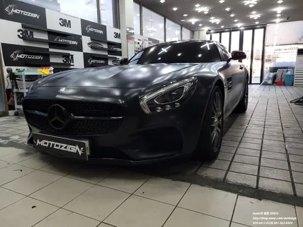 벤츠 AMG GT 화이트에서 사틴 블랙으로 색상변경 / 고양 일산서구