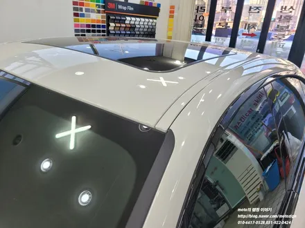 BMW i4 루프스킨은 역시 모토자인블랙PPF 시공으로 뛰어난 광택도 깔끔한 시공완료. / 고양, 일산, 김포, 파주