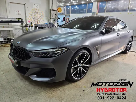 bmw 840i  사틴다크그레이 전체랩핑 일산 파주 김포 랩핑 ppf 전문점 모토자인 / 고양 일산서구