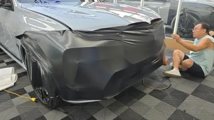 일산 BMW X7 전체랩핑｜사틴 블랙 락그레이로 완성한 대형 SUV의 압도적인 분위기 모토자 / 고양 일산서구