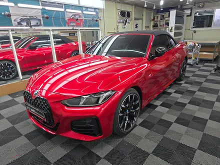 BMW 420i 컨버터블 소울레드 랩핑과 HYDROTOP[하이드로탑[PPF] 본네트 윈드쉴드 시공 / 고양 일산서구