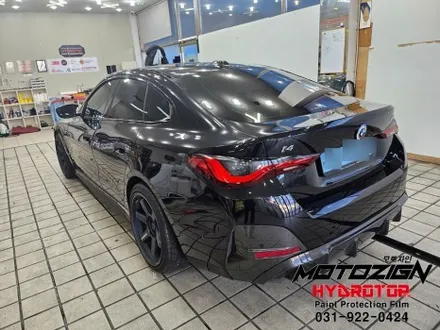 파주 일산 BMW i4 사틴블랙락그레이 전체랩핑으로 색상 변경 모토자인 / 고양, 일산, 김포, 파주