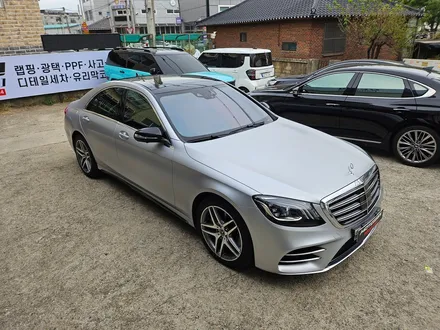일산 덕이동 모토자인 본점 벤츠 S350 알루미늄 화이트로 랩핑했습니다 / 고양 일산서구