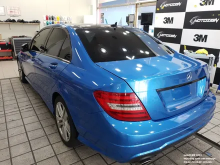 벤츠 C200 브라이트 블루 메탈릭 전체랩핑 - 일산/파주/운정/고양/김포 PPF랩핑전문샾 모토자인 / 고양 일산서구