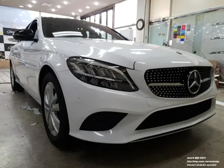 벤츠 C220D 화이트 전체랩핑 - 일산/파주/운정/고양/김포 PPF랩핑 전문샾 모토자인 / 고양 일산서구