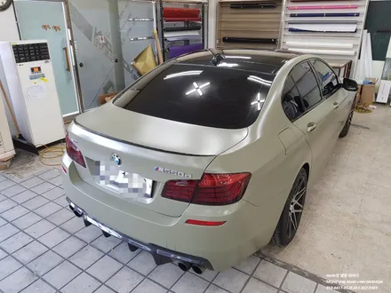 일산 BMW 535D 에이버리 세틴 카키 그린 전체랩핑 / 고양 일산서구
