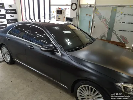 일산 전체랩핑 벤츠 S350 세틴블랙으로 새로 나어나다 / 고양 일산서구