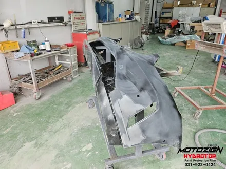 BMW 530i 앞범퍼 스크레치 사고후 도색 및 세차까지 마무리 / 고양 일산서구