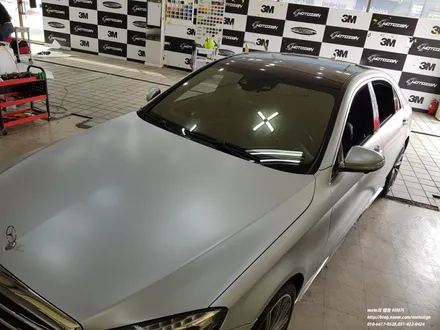 일산 벤츠S350 사틴 실버메탈릭 전체랩핑/#파주운정고양김포일산랩핑전문샾모토자인 / 고양 일산서구