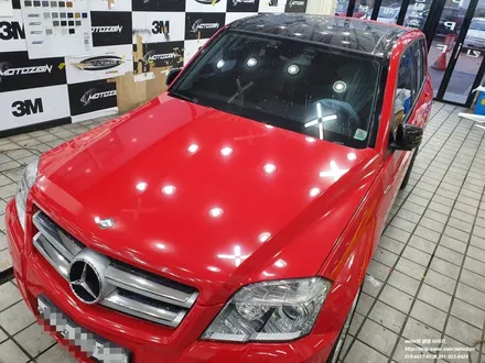 벤츠 2011년 GLK220 카민레드 전체랩핑-일산파주운정고양PPF랩핑전문샾모토자인 / 고양 일산서구